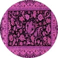 thumbnail image 1 of Ahgly Company Indoor Round Persian Pink Traditional Area Rugs, 7' Round, 1 of 4