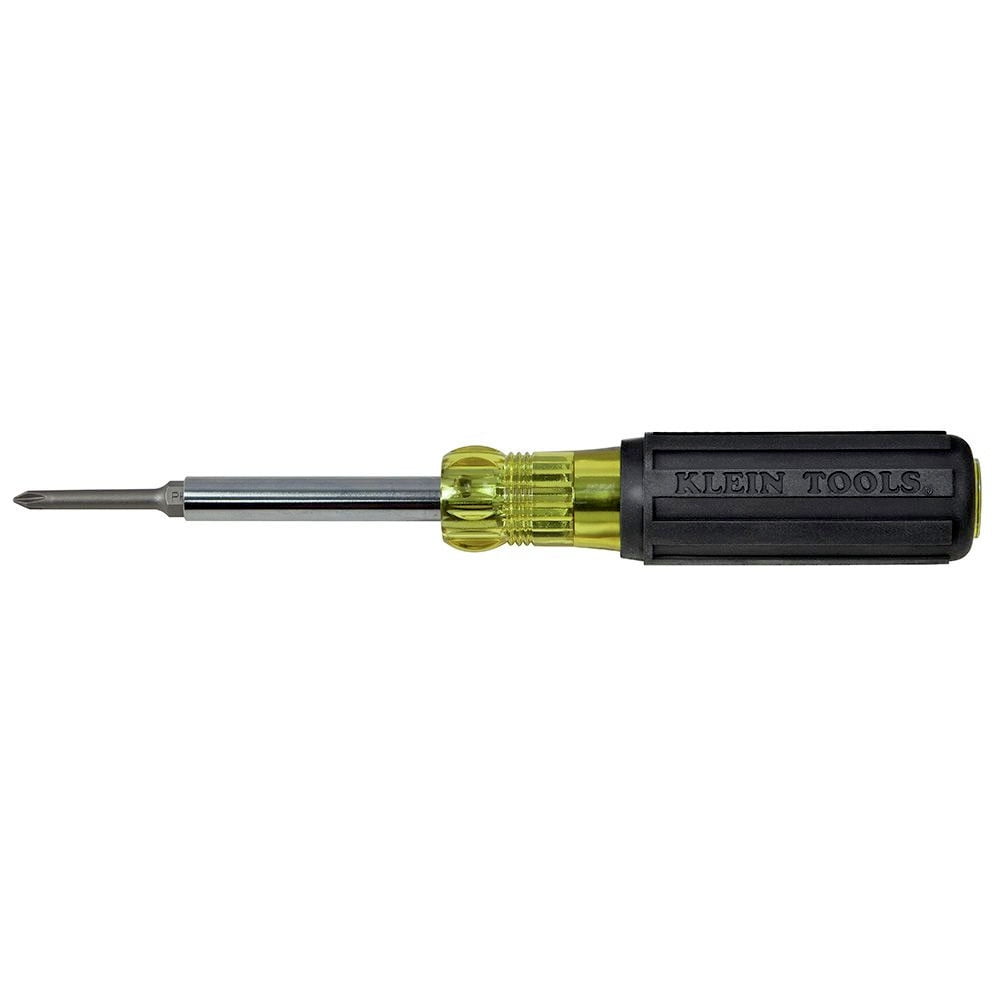 Klein Tools 32559 6-in-1 Extended Reach Multi-Bit Screwdriver/Nut Driver