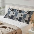 thumbnail image 4 of Vintage Plaid Body Pillow Covers 20"x54", Farmhouse Bear Deer Trees Forest Checked Soft Brushed Microfiber Breathable Throw Pillow Covers, Pillowcase with Zipper for Couch Sofa Bedroom Living Room, 4 of 9