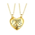 thumbnail image 3 of Collar con colgante de diseño creativo con forma de corazón y cadena de clavícula con gancho magnético para amantes de hombres y mujeres, regalo, 3 of 6