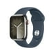 thumbnail image 1 of Smartwatch Apple Series 9 (GPS + Cellular) Caja de acero inoxidable Plata 41MM correa deportiva Azul talla S/M, 1 of 4