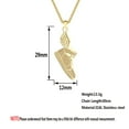 thumbnail image 5 of Winged Shoe Pendant Simple Charm Stainless Steel Necklace, 5 of 5