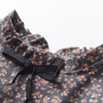 thumbnail image 5 of newwalpole Fashion Little Girls Floral Dress Long Sleeve Ruffled Cute Spring Autumn Gray for Size 7-8 Years, 5 of 9