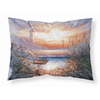 Lighthouse Scene with Boat Fabric Standard Pillowcase-30 x 20.5-