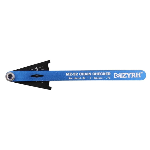 Indicador De Desgaste De La Cadena De La Bicicleta Regla De Medición Del Medidor De La Cadena De La Bicicleta Regla De Medición Accesorio De La Herram Azul Baoblaze Indicador de desgaste de la cadena de la bicicleta