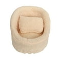 thumbnail image 2 of STARTIST Baby Photo Prop Comfortable Decor Mini Couch for Commemoration Party Newborn Beige, 2 of 9