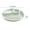 Green, variant on Natural Wheat Straw 3‑Compartment Round Divided Serving Tray with Perforated Draining Surface, Tableware for Home Kitchen, Dining Party, Picnic and Indoor‑Outdoor Food‑Serving Use