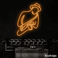 thumbnail image 4 of Craftnamesign Man Playing Saxophone Neon Sign,Musician Gifts,Bedroom Decor, 4 of 4