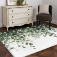 thumbnail image 4 of Non-Slip Rug Pad Rugs Watercolor Green Eucalyptus Leaves Rectangle Area Rugs 3x5Ft Soft Carpet Pads for Living Room Kids Room, Spring Botantical, 4 of 9