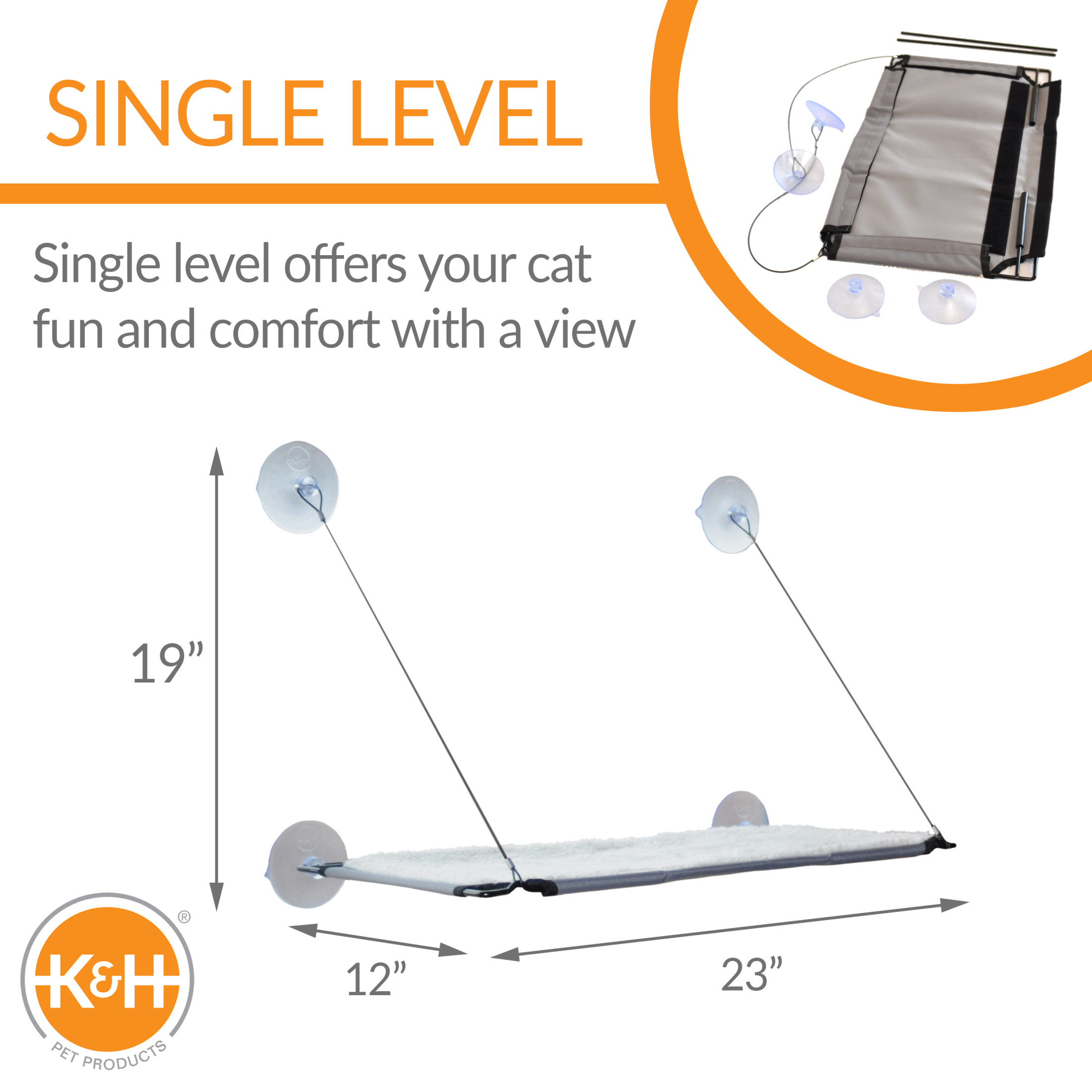 K&H Pet Products Window Sill Lounger Cat Perch photo 2