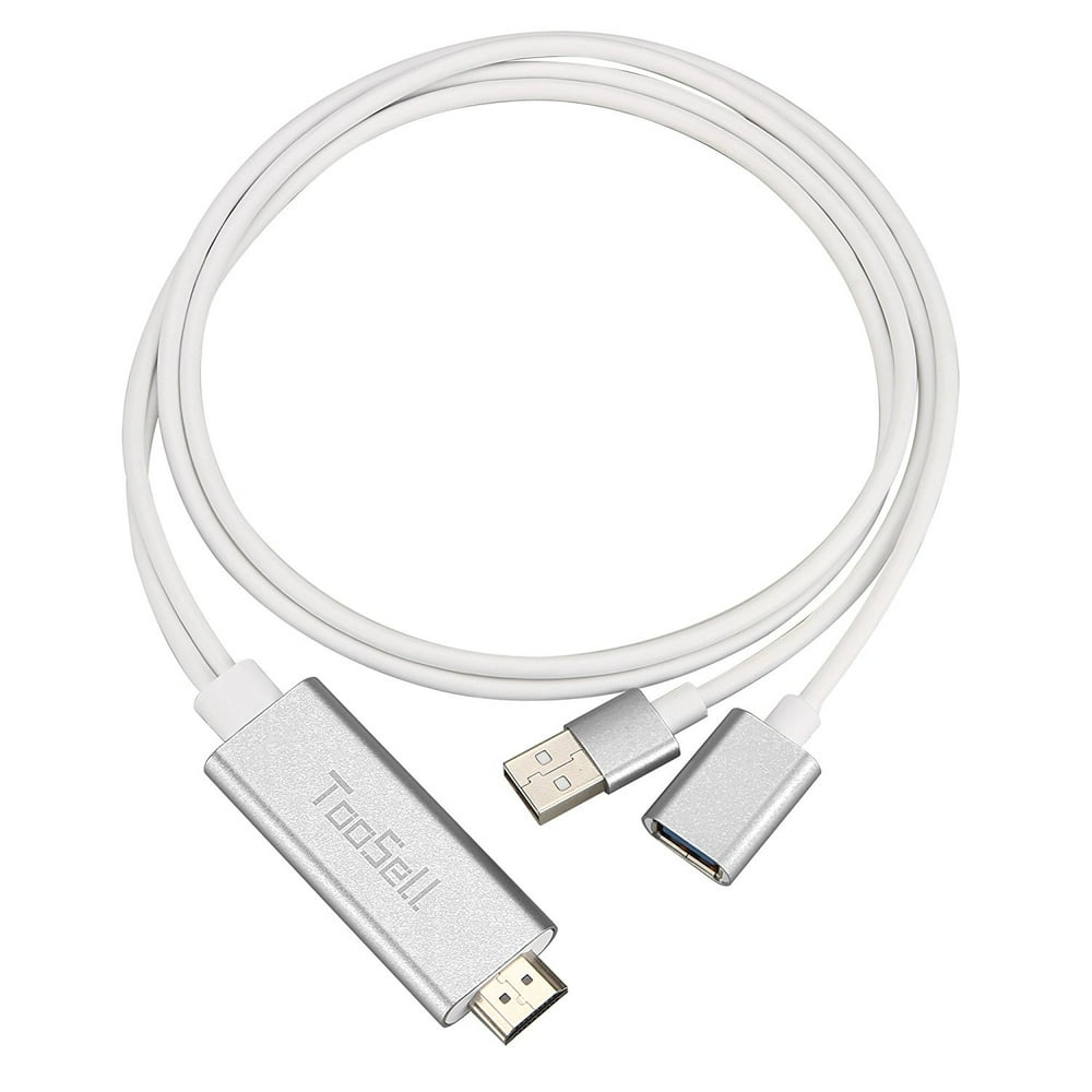 TOOSELL Lightning to HDMI Adapter Cable 10ft 1080P MHL to HDMI Video AV Cable Connector