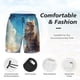 thumbnail image 3 of Balery Blue Sky Winged Cat Bañador para hombre, shorts de playa de secado rápido con entrepierna y forro de compresión-Large, 3 of 6