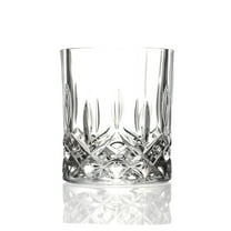 Modern and Classic RCR Opera Crystal Double Old Fashioned Glassware Set - 11 Oz Capacity, Set of 6 Glasses