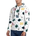 thumbnail image 3 of Sikiie Turtles And Corals Men's Hoodie, Essentials Hoodie, Sweatshirt, Pullover Hooded Sweatshirt for Men-Medium, 3 of 7