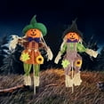thumbnail image 3 of Farfi Scarecrow Decor Attractive Colorful with Bucket Halloween Adorable Scarecrow for Garden, 3 of 13