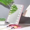 thumbnail image 3 of Lindbes 1pc 16-Led Rotatable Makeup Mirror Light with Touch Dimmer Switch - Adjustable  Rechargeable  and Portable Vanity Mirror for Tabletop or Travel Use - Perfect Gift for Women, 3 of 7