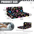 thumbnail image 7 of FOR U DESIGNS Dog Paw Bone Print 2 Pack RV Dinette Cushion Covers Stretch Camper Cushion Slipcover Non-Slip RV Couch Cover Sofa Slipover for Travel Trailer Couch, 7 of 7