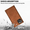 thumbnail image 3 of Nalacover for iPhone 12 Pro Max Wallet Case,360 Protection PU Leather and Soft TPU Magnetic Flip Folding Kickstand Card Slots Zipper Pocket Shockproof Cover with Crossbody Shoulder Strap.Brown, 3 of 15