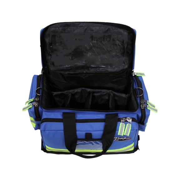 17.5" Royal Blue, Black, and Yellow Green Kemp USA  High-Quality Large Professional Trauma Bag