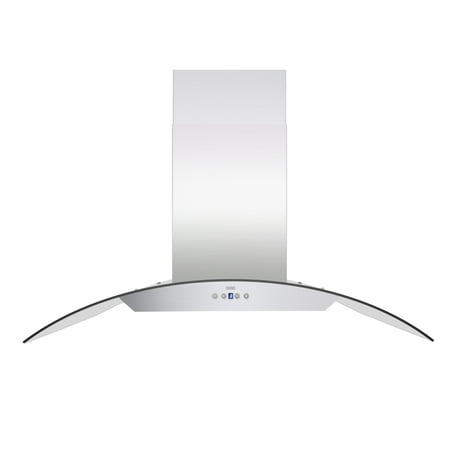 KOBE ISX2430SQB-2 Brillia 30-inch Island Range Hood, 6-Speed, 600 CFM, Fits Ceiling Height (Best Island Hoods Reviews)