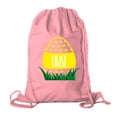 thumbnail image 1 of Personalized Easter Basket Bags, Cotton Drawstring Backpacks Custom Easter Bags - Dots Egg, 1 of 2