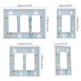 thumbnail image 2 of Yayeee Rocker Switch Wall Plate 2-Gang 4.7"x4.6" Home Decorative Outlet Cover, Blue Rabbits, 2 of 6