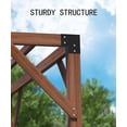 thumbnail image 4 of TROPOW Gazebos for Gardens,All Seasons Gazebos,12 X 14 FT Wood Pergola, Solid Structure, Retractable Shade Canopy, Outdoor Wooden Pergola for Patio, Backyard, Deck, Garden, 4 of 7