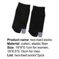 thumbnail image 7 of Visland 2Pcs Split Toe Socks Women Men Socks Non Slip Flop Socks For Sports Shoes Boots Leather Shoes Sandals, 7 of 7