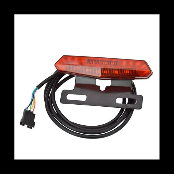 36V/48V Bicicleta EléCtrica Destacada Luz Trasera Luz de Freno Luz de ConduccióN Scooter LED Luz de DireccióN
