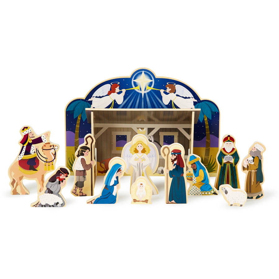 Icy Craft Large Six-Piece Nativity Set
