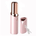 thumbnail image 2 of Recortador de cejas eléctrico rosa, portátil, recargable por USB, respetuoso con la piel, de acero inoxidable ABS, mini depiladora, 2 of 12