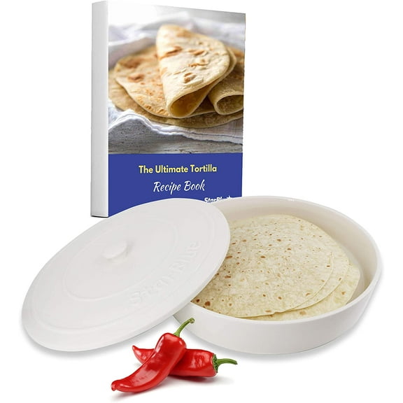 10 inches Ceramic Tortilla Warmer by StarBlue with Free Recipes ebook