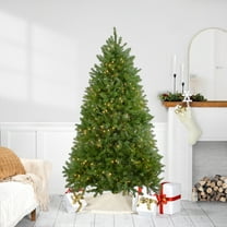 6.5' Pre-Lit Northern Pine Full Artificial Christmas Tree - Warm Clear LED Lights