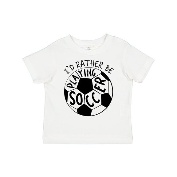 Inktastic I'd Rather Be Playing Soccer Boys or Girls Toddler T-Shirt