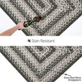 thumbnail image 4 of Homespice Decor 310637 27 x 45 in. Graphite Ultra Durable Rectangular Braided Rug - Grey, Ivory & Cream, 4 of 5