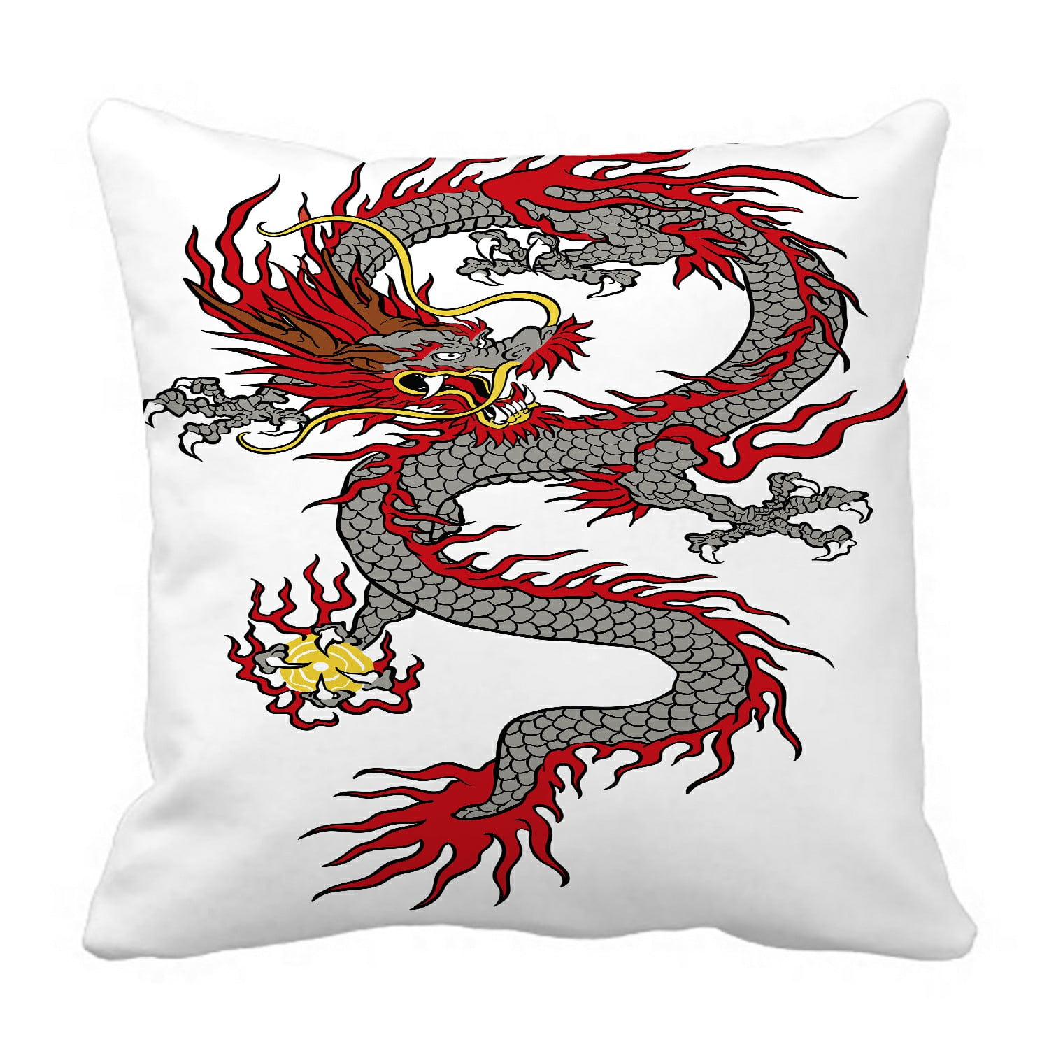 ECZJNT Dragon Pillow Case Pillow Cover Cushion Cover 16x16 Inch