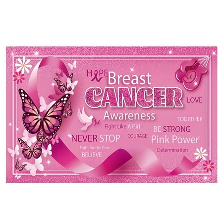 Cancer Publicity Background Photography Cancer Banner Ribbon Cancer Publicity Party Decoration8 Small Garden Flags for outside Banners for Front Door Canadian Flag for