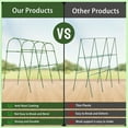 thumbnail image 5 of ROMUCHE 63"x48" Cucumber Trellis,Garden Arch Trellis for Climbing Plants Steel Plant Support Trellis for Flower Vine Grape Vegetable Plant Climbing Trellis for Melon Tomato Bean w/Netting, 5 of 11