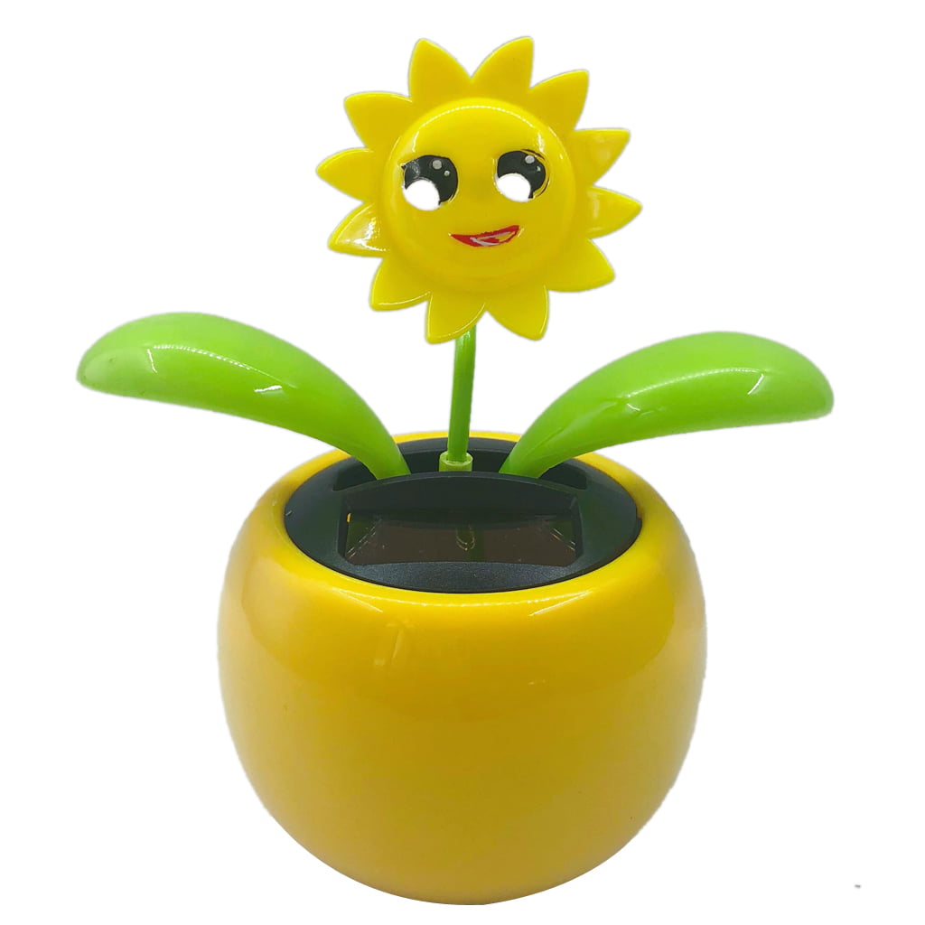 Solar Powered Swing Dancing Lady Bug Toy Flower Pot Bobble Head Ships Fast! 