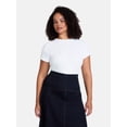 thumbnail image 2 of Scenario Women's Variegated Rib Tee with Short Sleeves, Sizes XS-XXXL, 2 of 6