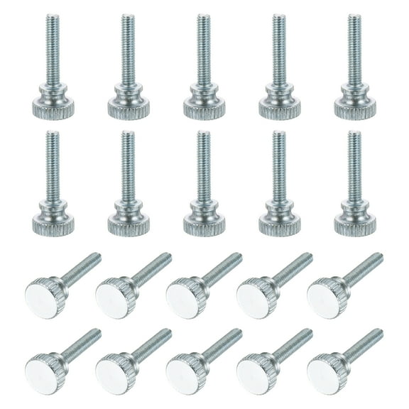 Uxcell M4 x 20mm 20Pcs Knurled Thumb Screws with Shoulder Grip Knobs for TV Monitor