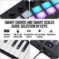 thumbnail image 4 of M-WAVE MIDI Keyboard Controller - USB Bluetooth - 25 Key, 16 Pads, Knobs, DAW Compatible, 4 of 5