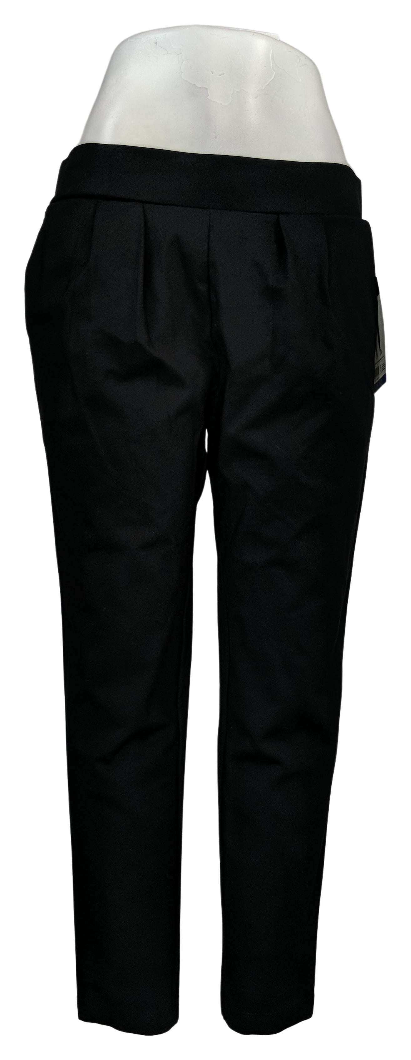 Mondetta Women's Pants Sz L Pull On Wrinkle Resistant w/ Stretch Black ...