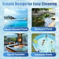 thumbnail image 7 of Wide Base Pool Vacuum Cleaner with Side Brush – Manual Jet Pool Cleaning Kit with 6-Piece 67" Handle, Mesh Bag and Matte Metal Handle – Ideal for Above Ground Pools, Ba, 7 of 7