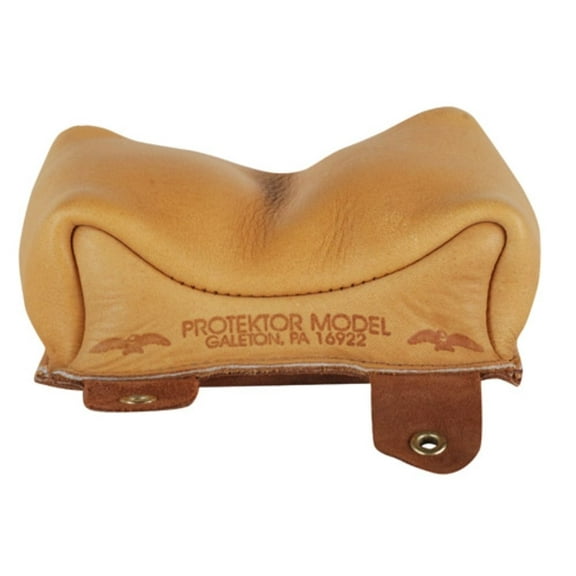 Protektor Large Owl Rifle Front Shooting Rest Bag Leather Tan Filled
