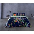 thumbnail image 2 of Gouchee Home Proteas Queen Duvet Cover Set – 3-Piece Floral Bedding, Reversible Cotton Botanical Print, 2 of 2