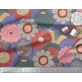thumbnail image 3 of Soimoi Rayon Fabric Flower Artistic Printed Fabric 1 Yard 56 Inch Wide, 3 of 3