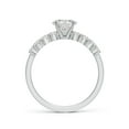 thumbnail image 2 of ANGARA Natural 0.75 Ct. Diamond Classic Engagement Ring in 14K White Gold for Women (Ring Size: 3), 2 of 10