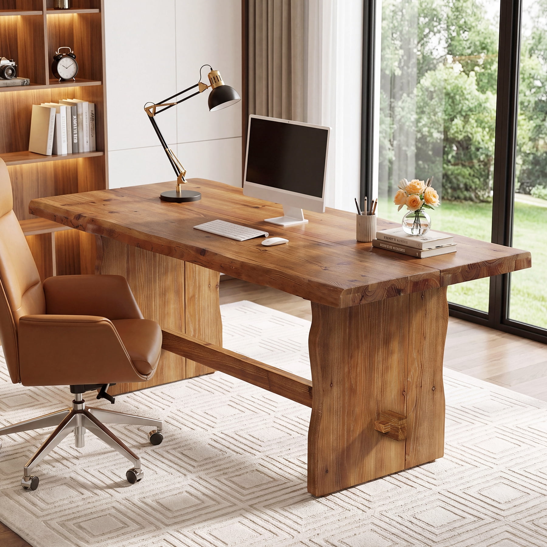 SAFAVIEH Chapman Modern Glam Cross Leg Writing Desk, Red - Walmart.com