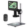 thumbnail image 1 of Riwcyla Professional Digital Microscope 12 Million Pixels Touching Screen 50,1200X Magnification Soldering Microscope Picture Taking Video Recording Maintenance Workbench with Fill Compatible with, 1 of 6
